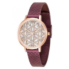 Julie Julsen JJW1235G34-RGVME Damenuhr Flower of Life Lila