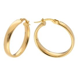 Elaine Firenze 58015 Ladies' Hoop Earrings 585 / 14 K Gold