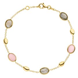 Elaine Firenze 223827-6 Women's Bracelet Labradorite/Chalcedony 585 / 14 K Gold
