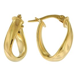 Elaine Firenze 58016 Ladies' Hoop Earrings 585 / 14 K Gold