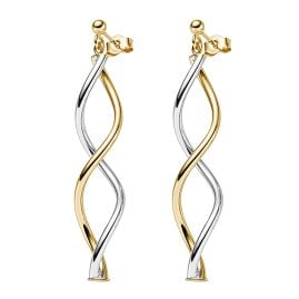 Elaine Firenze 58025 Women's Drop Earrings Two-Colour 585/ 14 K Gold
