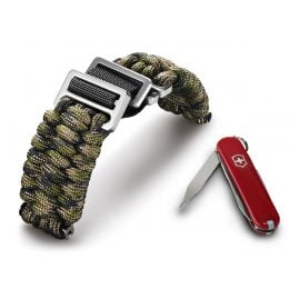 Victorinox 60023 I.N.O.X Paracord Armband Grün-Camouflage Victorinox 60023 I.N.O.X Paracord Armband Grün-Camouflage
