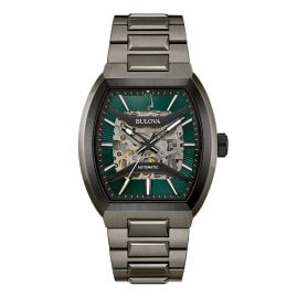 Bulova 98A321 Herrenuhr Automatik Maquina Anthrazit/Grün