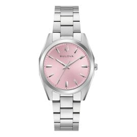 Bulova 96L348 Damen-Armbanduhr Quarz Surveyor Rosafarben
