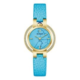 Bulova 97R104 Damenuhr Quarz Rubayiat Sommer Türkis