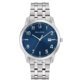 Bulova 96B475 Men's Watch Classic Quartz Steel/Blue