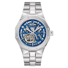 Bulova 96A352 Herrenuhr Automatik Misc Classic Stahl/Blau