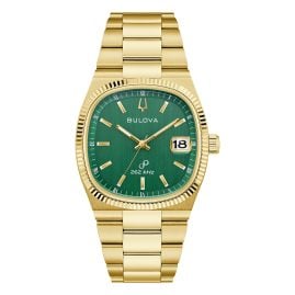 Bulova 97B237 Herrenuhr Quarz Super Seville Goldfarben/Grün
