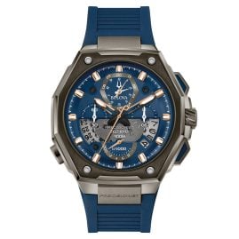 Bulova 98B357 Men's Watch Chronograph Precisionist Blue/Grey