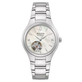 Bulova 96P247 Ladies' Wristwatch Automatic Sutton Steel/Mother-of-Pearl