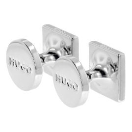 HUGO 50470126-001 Manschettenknöpfe Quadratisch Schwarz E-Totake