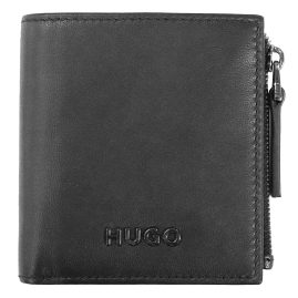 HUGO 50491231-001 Men's Wallet Black Leather Myles