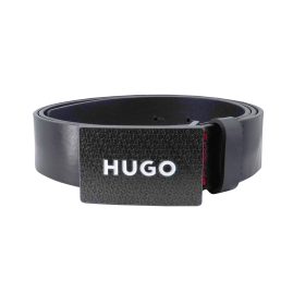 HUGO 50480856-001 Herrengürtel Leder Schwarz Gilao-Z