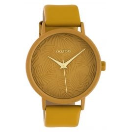 Oozoo C10172 Damen-Armbanduhr Lederband Senfgelb 42 mm