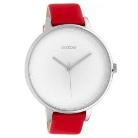 Oozoo C10570 Damenuhr mit rotem Lederband 48 mm