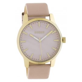 Oozoo C10727 Ladies' Watch with Leather Strap Antique Pink/Gold Tone 42 mm