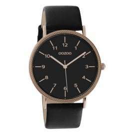 Oozoo C10824 Women's Watch with Leather Strap Black 40 mm