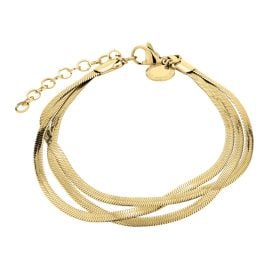 Liebeskind Berlin LJ-0720-B-20 Women's Bracelet Stainless Steel IP Gold Snake Chain