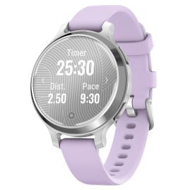 Garmin 010-02891-01 Lily 2 Active Damen-Smartwatch Silberfarben/Flieder