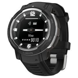 Garmin 010-02730-03 Instinct Crossover GPS Smartwatch Black/Silver Tone