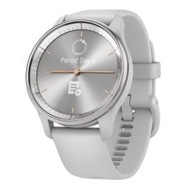 Garmin 010-02665-03 vivomove Trend Womens Smartwatch Pastel Light Grey/Silver