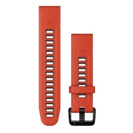 Garmin 010-13279-04 Quickfit Silicone Strap 20 mm Flame Red/Graphite