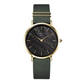 Rosefield WBFLG-W95 Women's Watch Quartz West Village Green/Black