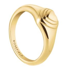 Rosefield JRPH Women's Ring Puffy Heart Gold Tone