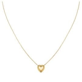 Rosefield JNPHG-J1008 Women's Necklace Puffy Heart Gold Tone