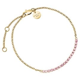Rosefield JBTRG-J905 Damen-Armband Tennisarmband Goldfarben Rosé