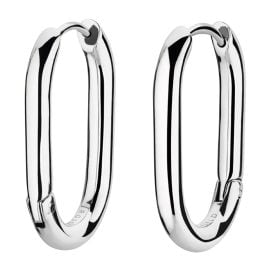 Rosefield JEOLS-J568 Damen-Ohrringe Creolen Oval Silberfarben