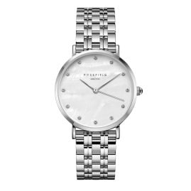Rosefield UWSSS-U32 Damenuhr Upper East Side Silberfarben Kristalle