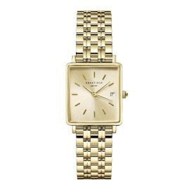 Rosefield QCGSG-Q048 Damenuhr Boxy XS Champagne