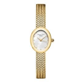 Rosefield MWGMG-M02 Damenuhr Mini Oval Mesh Goldfarben