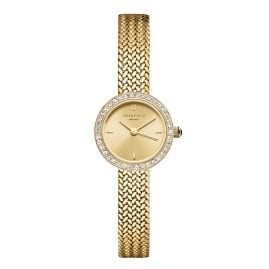 Rosefield MCGMG-M03 Women's Watch Mini Small Edit Champagne Gold Tone