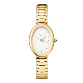 Rosefield OVWGSG-OV19 Women's Watch Oval Gold-Tone