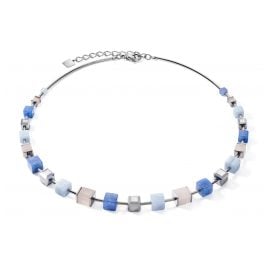Coeur de Lion 5059/10-0710 Women's Necklace GeoCUBE big Gemstones, Crystals & Steel