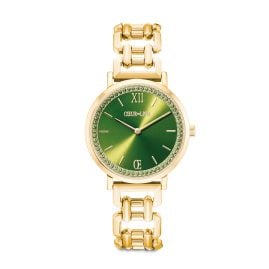 Coeur de Lion 7652/74-1605 Women's Watch Sparkling green/gold