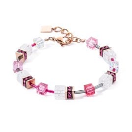 Coeur de Lion 3018/30-0400 Women's Bracelet GeoCUBE Iconic Nature Pink-White