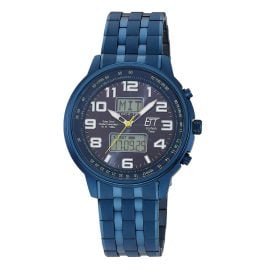 ETT Eco Tech Time EGS-11735-32M Funk-Solar Herrenuhr Hunter II Blau