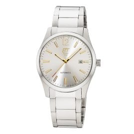 ETT Eco Tech Time EGS-40408-11M Herren-Armbanduhr Automatik Motion Drive Zweifarbig