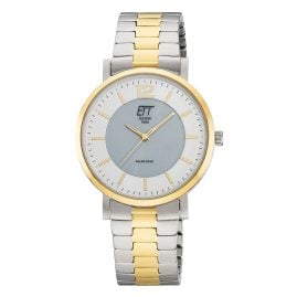 ETT Eco Tech Time EGS-12162-41M Herren-Armbanduhr Solar Zweifarbig
