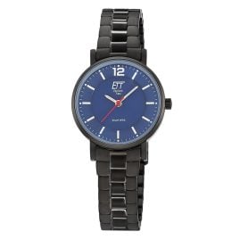 ETT Eco Tech Time ELS-12167-31M Women's Solar Watch Steel Black/Blue