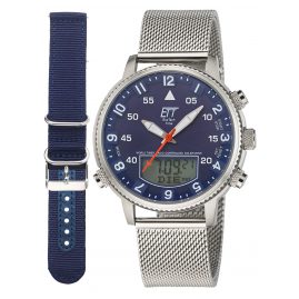 ETT Eco Tech Time EGS-11476-32MN Solar Radio-Controlled Watch Adventure with 2 Straps