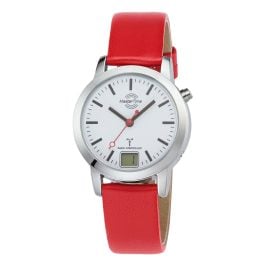Master Time MTLA-10918-11L Women's Radio-Controlled Watch Daily Leather Red