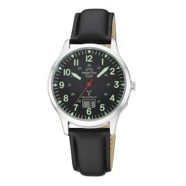 Master Time MTGA-10957-22L Herren-Armbanduhr Funk Super Power Aviation Schwarz