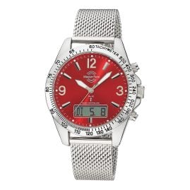 Master Time MTGA-10962-82M Men's Wristwatch Radio-Controlled Sporty Big Date Red