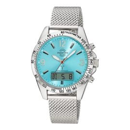 Master Time MTGA-10963-32M Herren-Funkuhr Sporty Big Date Chronograph Türkis