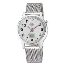 Master Time MTLA-101001-42M Ladies´ Watch Radio-Controlled Lady Line Mesh Silver