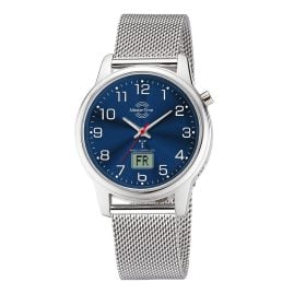 Master Time MTLA-101002-32M Women´s Watch Radio-Controlled Lady Line Mesh Blue
